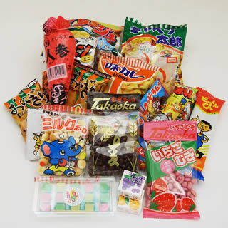 Assorted Japanese Junk Food Snack "Dagashi" Economical 20 Packs