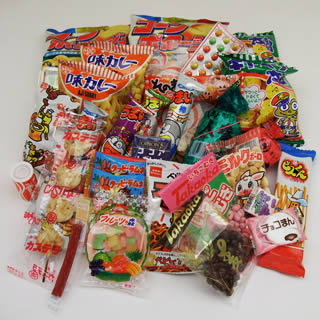 Assorted Japanese Junk Food Snack "Dagashi" Economical 34 Packs