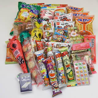 Assorted Japanese Junk Food Snack "Dagashi" Economical 45 Packs