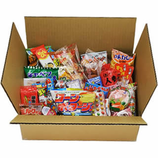 Assorted Japanese Junk Food Snack "Dagashi" Boxful of 95 Packs